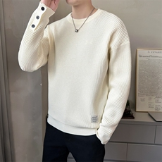 M-2XLB353MY909P80白店主风宽松秋冬男士潮版针织衫套头毛体，男装针织衫/毛衣，电商B353