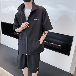 社会风纯色刺绣宽松两件套装B297-7727-P105控148图片