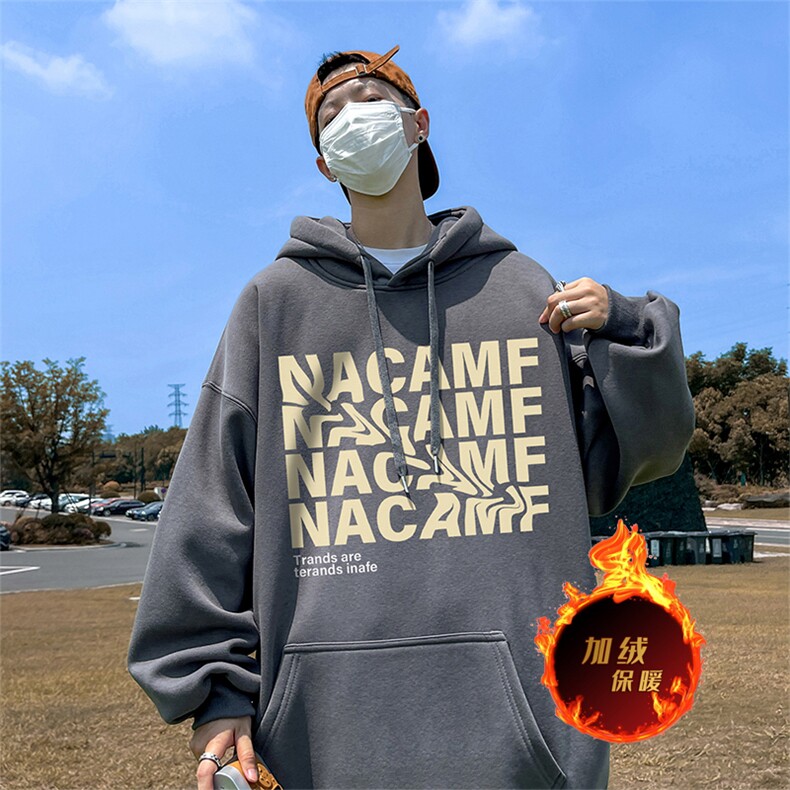 500克重磅秋冬美式加绒加厚卫衣外套DL1607常规特P35加绒特40,男装卫衣,电商A486