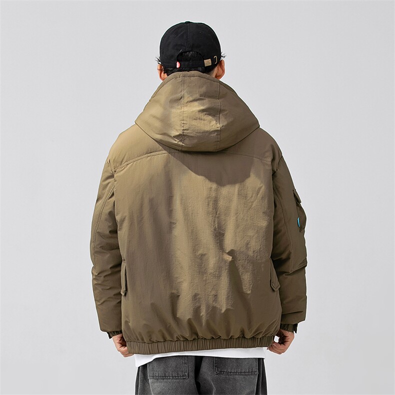 外27-2GANYOU日系多口袋设计连帽加厚棉服MY09-P215,男装棉衣,新杭派外27-2