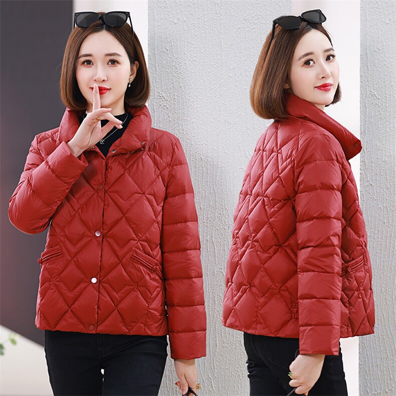 2023年秋冬新款棉衣外套女宽松显瘦短款立领棉服棉袄女图片