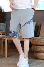 风短裤男夏季宽松五分裤潮风休闲沙滩裤310B-3-DK1832-P20，男装牛仔裤，星座310B-3