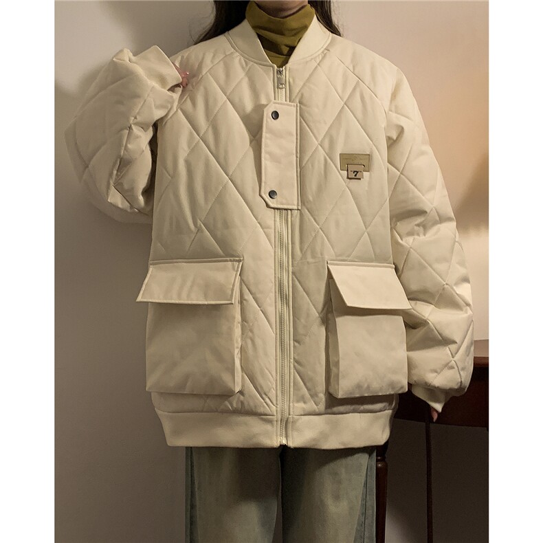 冬季2025新款港风男棉衣棉服青少年情侣装冬装男女外套S273-P118图片