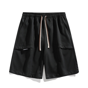 新款五分短裤男日系白底夏季休闲百搭纯色运动短裤CK2406-P27控48图片