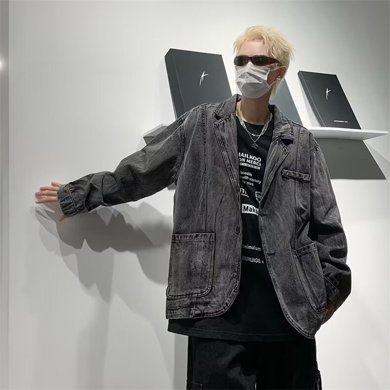 秋季新款男时尚潮牛仔外套J8834P65,男装夹克,星座1116-2