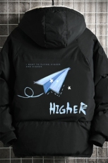 加厚加绒连帽衣男大码服男面包服男MY16270-P100网格挂拍，男装棉衣，电商A040A
