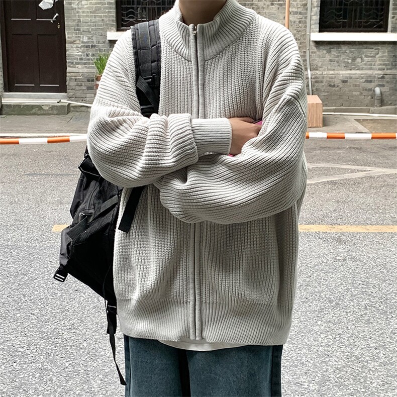 日系复古毛衣慵懒高级感男女bf潮牌针织衫秋情侣装601-2-M1055,男装针织衫/毛衣,星座601-2
