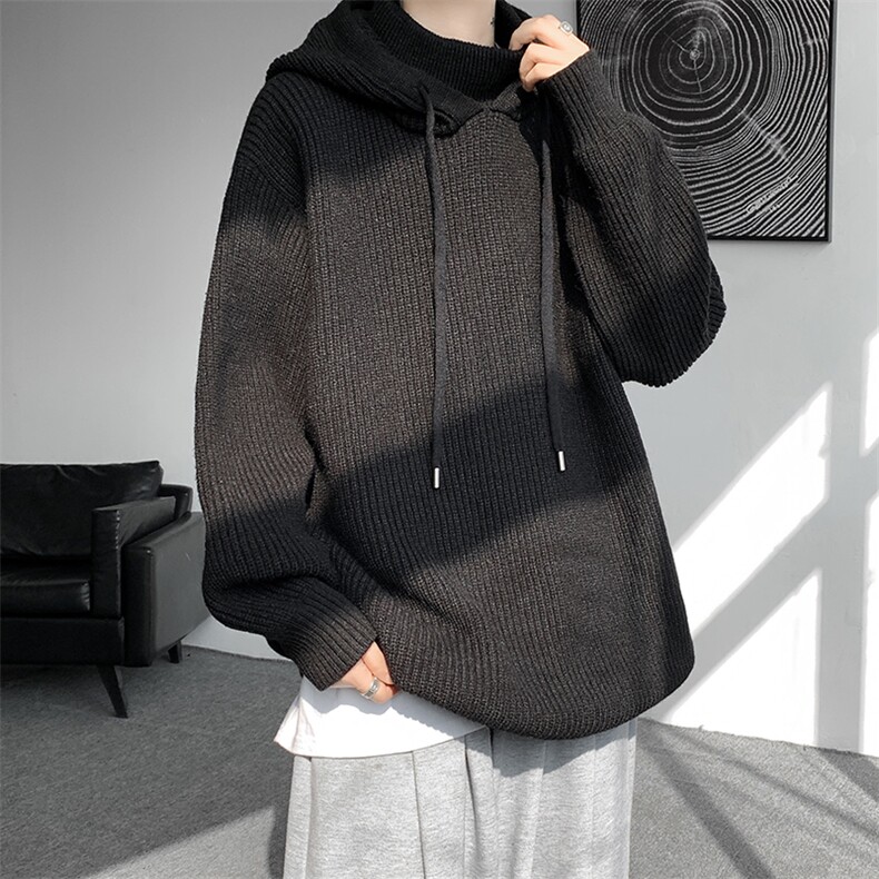 8XL-M特大码毛衫高质量连帽套头宽松毛衣情侣针织衫外套MY1210P75,男装针织衫/毛衣,电商D206-1