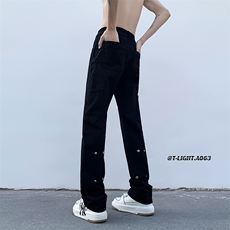 2026夏薄款季美式高街新款修身直筒休闲裤货号K2305P55，男装休闲裤，电商A063