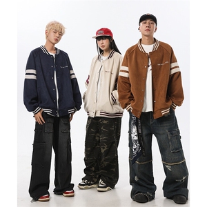 主推现货 美式潮牌刺绣情侣棒球服外套 XZ609-WT2358-P80-控138图片