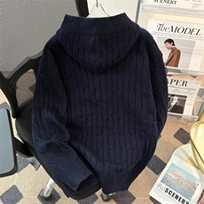 连帽套头毛衣时尚宽松针织打底衫毛线衣男士外穿高级感6511P63，男装T恤，星座410-2