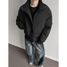 立领短款棉服外套男宽松冬季加厚休闲短款棉衣A166-MF2225-特P80，男装棉衣，电商A166
