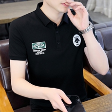 polo衫中年商务休闲男装夏季新款男士短袖T恤半袖翻领宽松上衣服，男装Polo衫，电商B212（原钱塘6029）