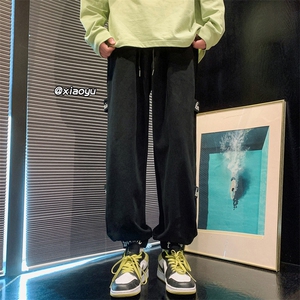 XZ616 春季新款纯棉刺绣宽松束脚休闲裤 TY513 P55控68图片