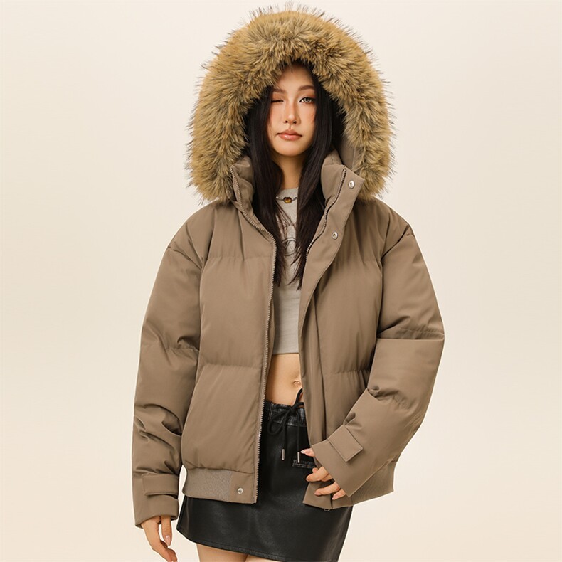 潮流宽松连帽棉服高街潮牌休闲棉衣A161-9986图片