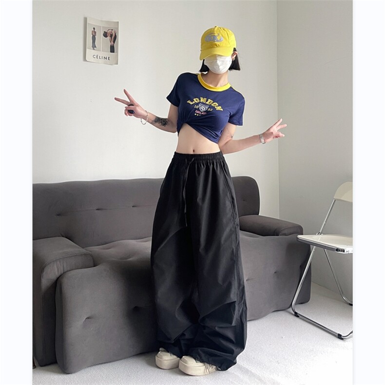 2024秋季新款阔腿裤男女高街帅气百搭宽松直筒ins长裤K5138-P36,男装休闲裤,星座412-2