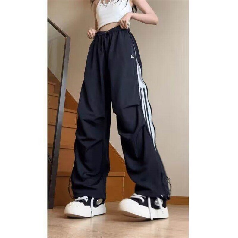 美式hiphop跳爵士舞裤子女侧拉链伞兵工装裤宽松阔腿裤LK9900-P45,男装工装外套,星座1008