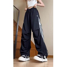 美式hiphop跳爵士舞裤子女侧拉链伞兵工装裤宽松阔腿裤LK9900-P45，男装工装外套，星座1008