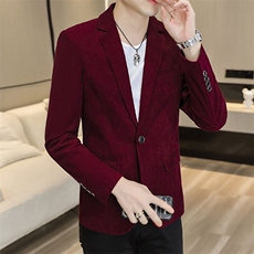 XZ8598P85新款灯芯绒休闲西装男外套韩版修身单西服上衣潮流韩版，男装西服，星座510A-2