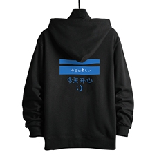 KS21033-P38连帽开衫卫衣男运动外套大码班服网格挂拍，男装卫衣，电商A040A