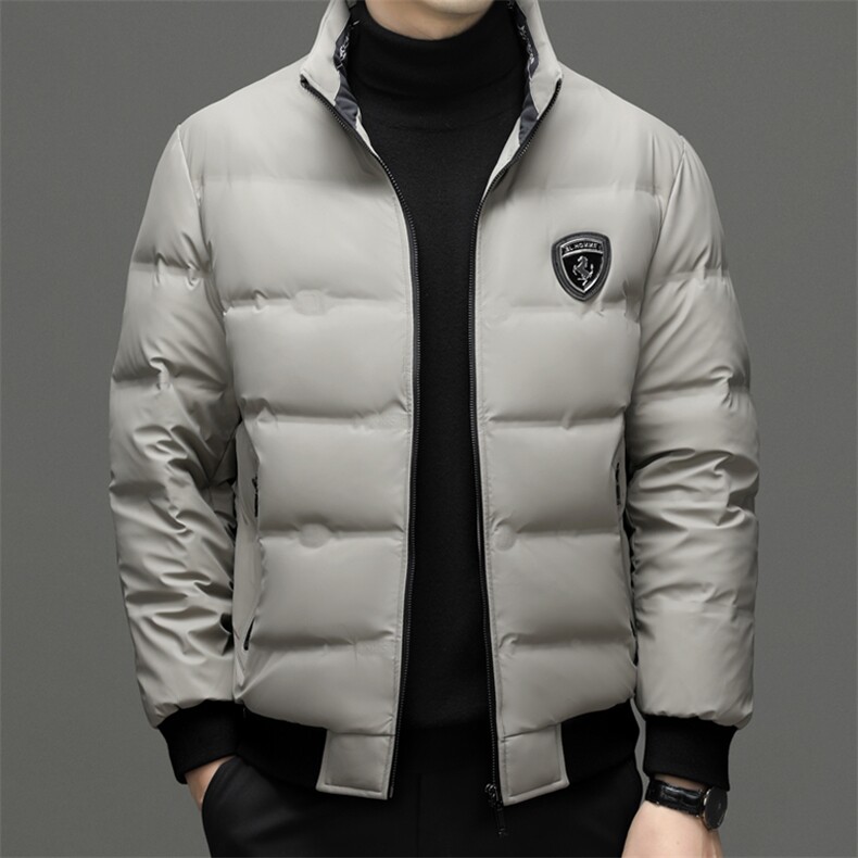 冬季新款男士连帽御寒羽绒服中年商务休闲鸭绒爸爸装上衣保暖外套,男装羽绒服,电商B212（原钱塘6029）