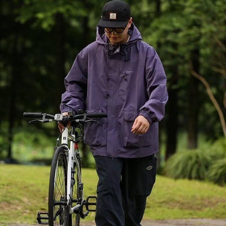 防晒衣男夏季薄款潮牌户外宽松连帽机能透气速干防晒服外套,男装防晒衣,星座1210-1