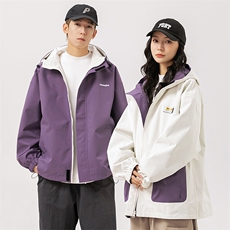 2024春季新款现货户外双面穿立领夹克男冲锋衣外套JK902-P80，男装夹克，星座1204-3