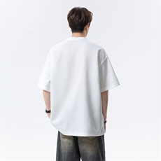 2026夏季新款领口拉链设计短袖男宽松运动T恤25XT77238特批20，女装T恤，电商A042