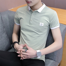 8701-P30短袖t恤男带领翻领保罗POLO衫夏季商务潮牌潮流简约，男装Polo衫，电商D310B