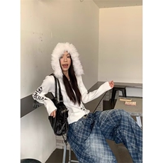 美式高街牛仔裤新款休闲宽松直筒阔腿裤潮牌满印裤子LA1222-P50，男装牛仔裤，星座1008