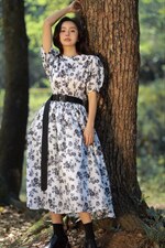 定制面料连衣裙，女装连衣裙，是爱 SHI AN