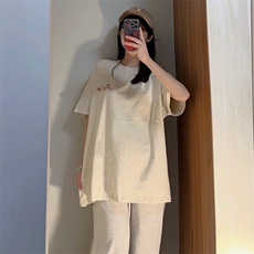 万针全刺绣工艺抖音得物高品质260克重磅纯棉双纱美式高街短袖T恤，男装T恤，电商A486