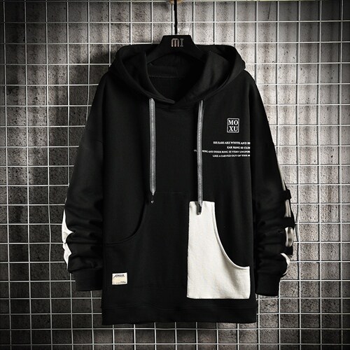 主推货足7XL-M大码连帽卫衣男2023春季新款休闲长袖加肥加大码图片