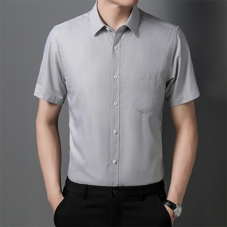 AD62205钱塘2020-3夏季新款男士休闲短袖衬衫P65,男装衬衫,钱塘207-3