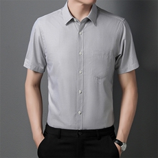 AD62205钱塘2020-3夏季新款男士休闲短袖衬衫P65，男装衬衫，钱塘207-3