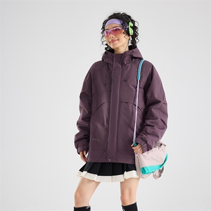 现货5W件冬季三防美式boxy解构连帽雪山冲锋衣棉衣男女棉服厚外套图片