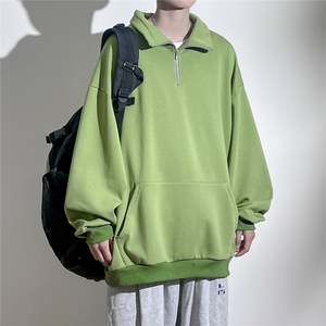 1360克重磅半拉链POLO衫50%棉50%涤纶大码M-5XL卫衣男WY77077P65图片