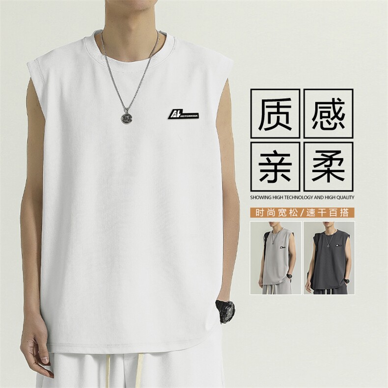 夏季清爽透气宽松时尚百搭舒适无袖短袖 TT381特批-34图片
