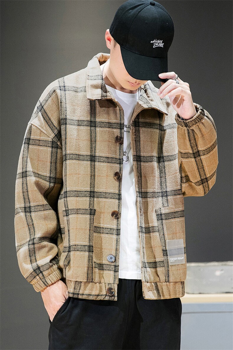 男士外套男春秋季新款工装韩版潮流呢子夹克DS861T,男装夹克,电商A102