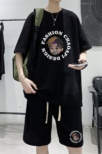 ！直播重磅推荐！2022夏季男士华夫格短袖T恤套装HTZ03P50图片