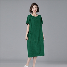 2024夏款新款宽松大码女装连衣裙552款，女装连衣裙，秋牧寒烟