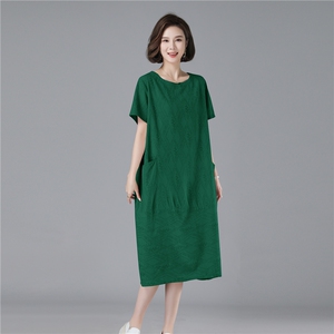 2024夏款新款宽松大码女装连衣裙552款图片