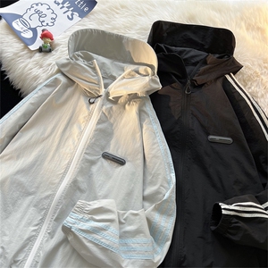 UPF50+紫外线防晒衣连帽外套防晒服织带有夜光图片