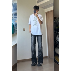 24年新款复古水洗磨破修身牛仔裤X1002-1-NZ2401-P60，男装牛仔裤，星座1002-1