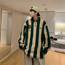 WY38-P36条纹拼色Polo杉，男装卫衣，星座1501-1