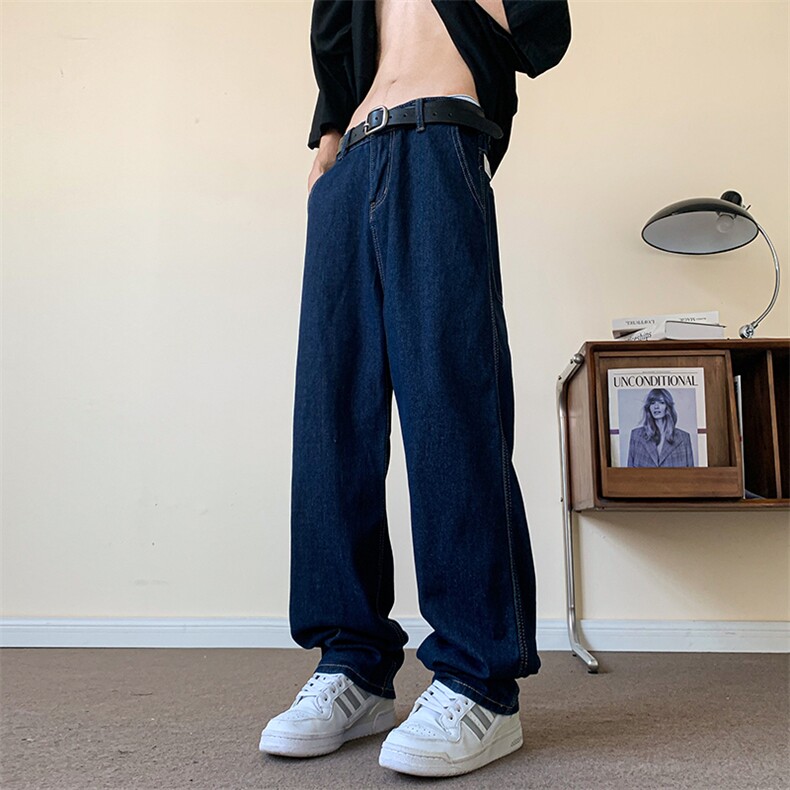 美式街头牛仔裤男直筒宽松欧美高街vibe风长裤子NZ917-P43,男装牛仔裤,星座308B-2