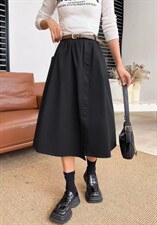 [现货]半身裙休闲款，两色、四个尺码，女装半身裙，依柏璐(1F)