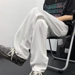 男夏季宽松直筒阔腿裤子潮牌高街美式高级感牛仔裤 N6123图片
