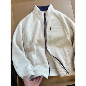 网图慎用！针织拉链夹克外套1302-GS10-P78 成分100聚酯纤维，男装夹克，星座1302