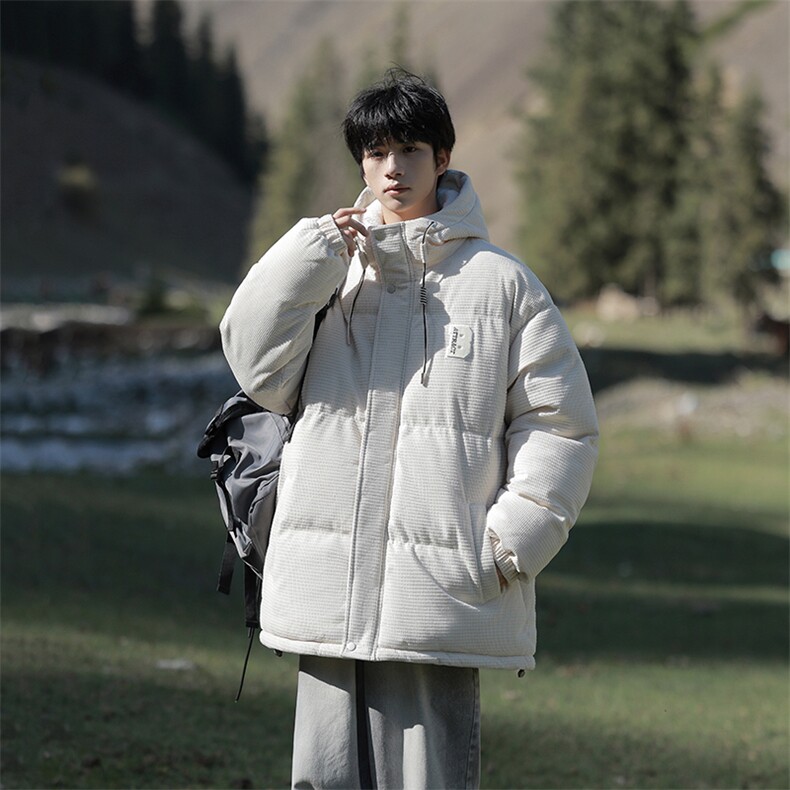 WASSUPHAPPY棉服男冬季加绒加厚羊羔绒棉袄外套情侣港风潮流棉衣,男装棉衣,电商B306